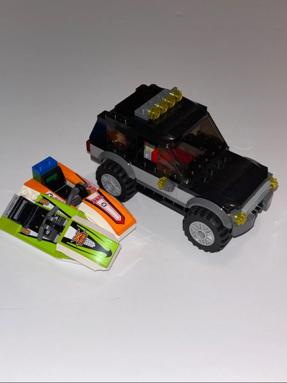 Lego Jet Skis Lego Wave Rider Green LEGO CITY: SUV with Watercraft (60058)